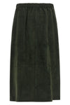 the s max mara smmgazza longuette skirt in fine suede defines a slightly flar