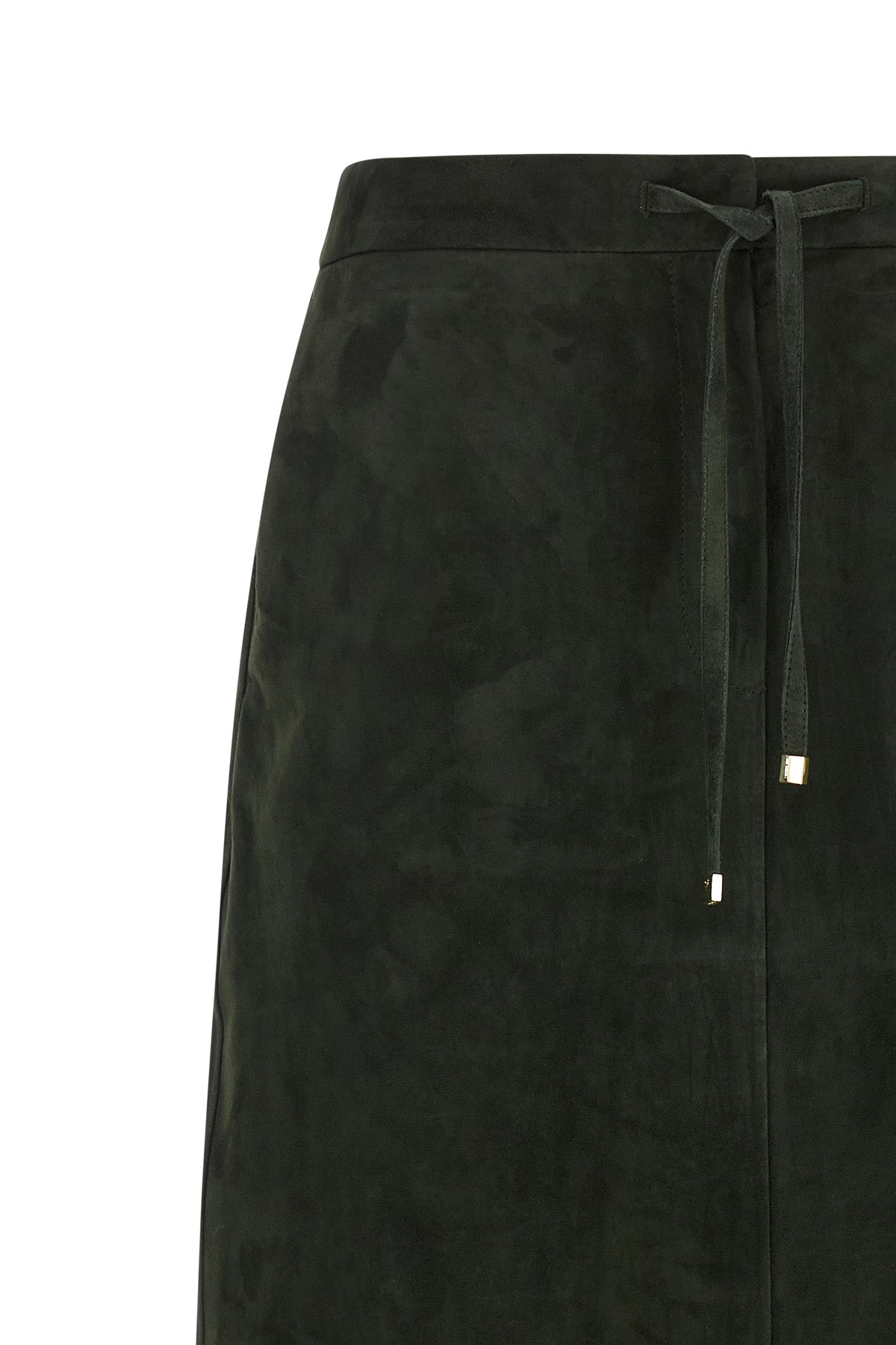 the s max mara smmgazza longuette skirt in fine suede defines a slightly flar