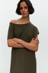 liane long dress in wool and cashmere blend knit