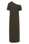 liane long dress in wool and cashmere blend knit