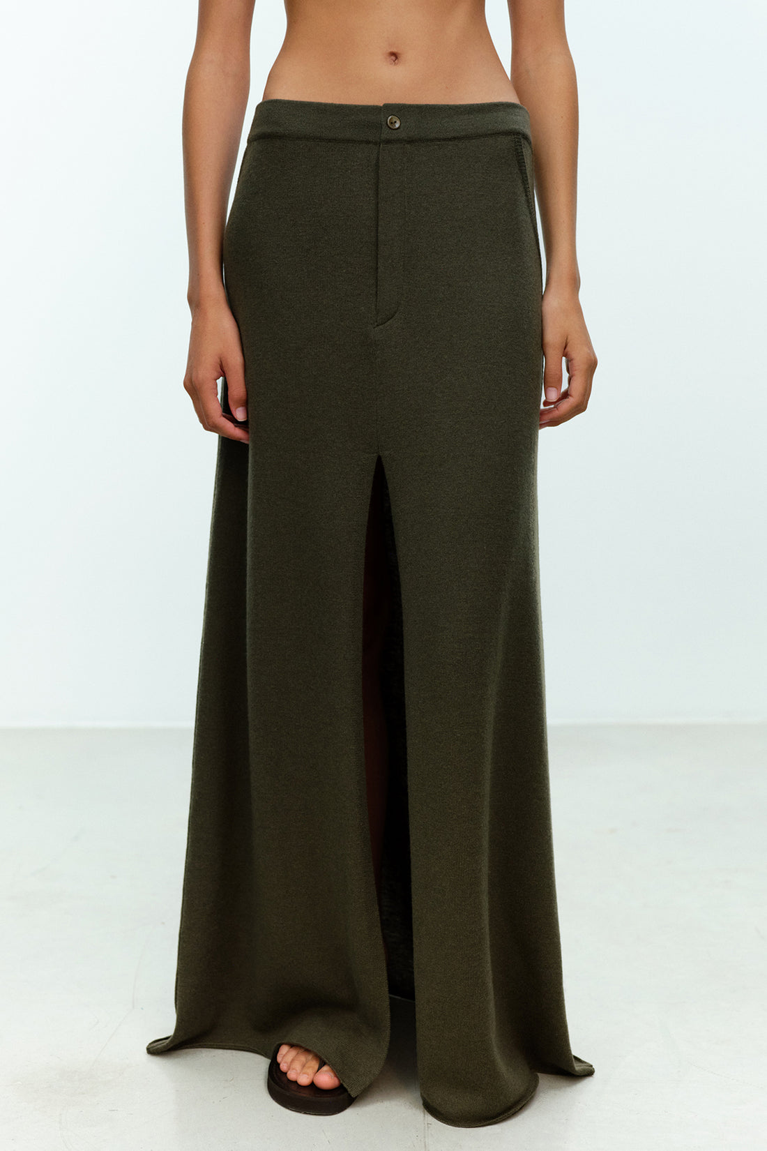 ELY ELY 38 linzi long skirt in wool and cashmere blend knit