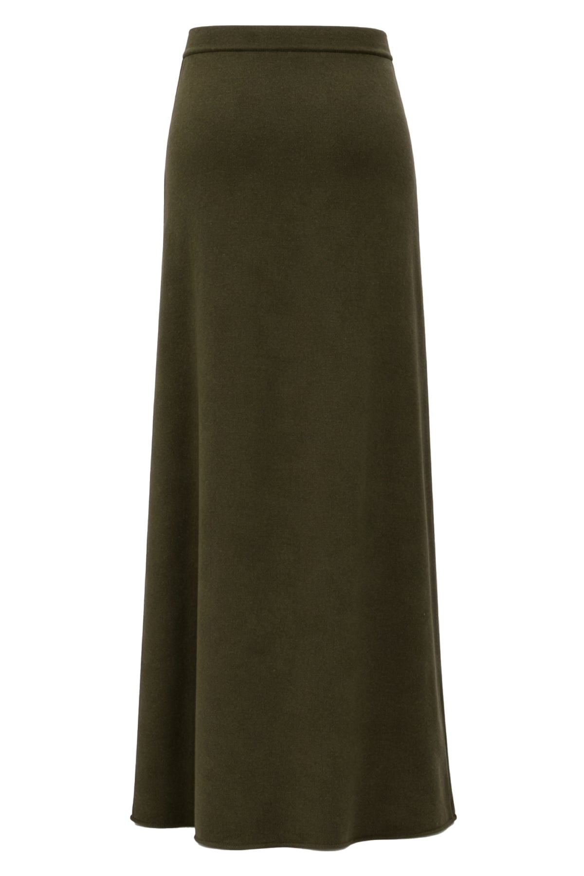 linzi long skirt in wool and cashmere blend knit