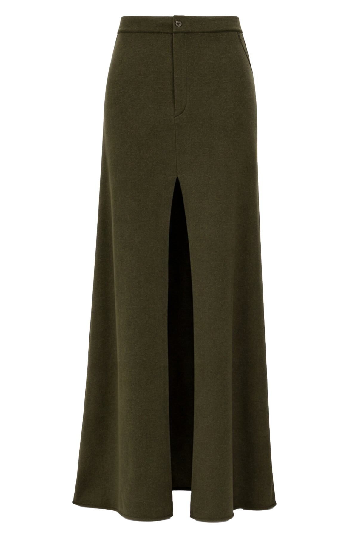 linzi long skirt in wool and cashmere blend knit