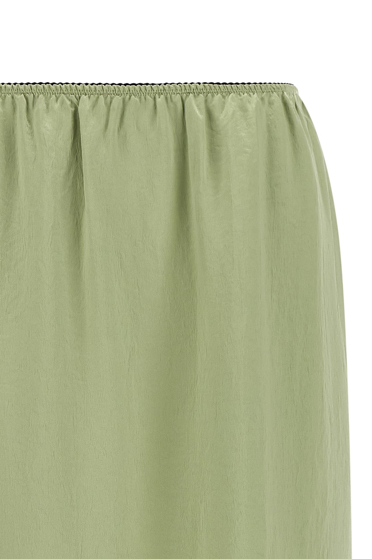 the twinset longuette skirt stands out for a fluid and slippery silhouette