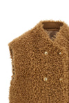 the twinset double-breasted vest stands out for its structured and enveloping si