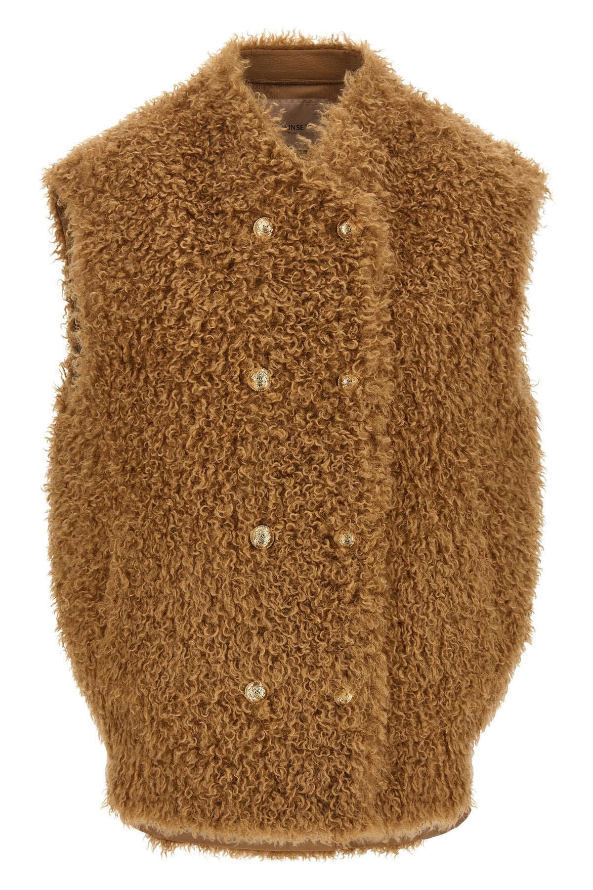 the twinset double-breasted vest stands out for its structured and enveloping si