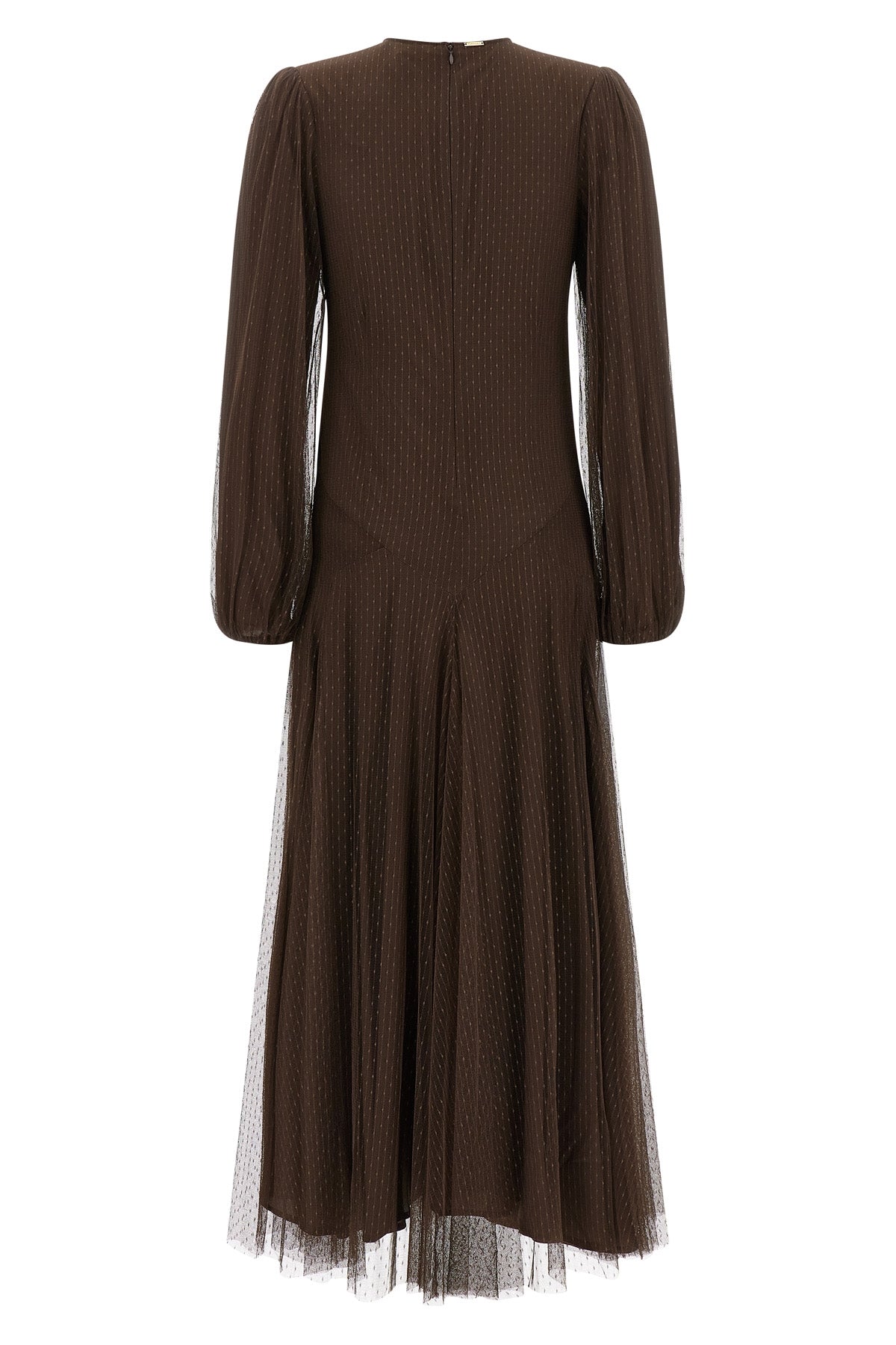 the twinset long dress stands out for its fluid and feminine silhouette