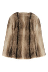 the twinset hood jacket redefines the volumes of the outerwear through a soft an