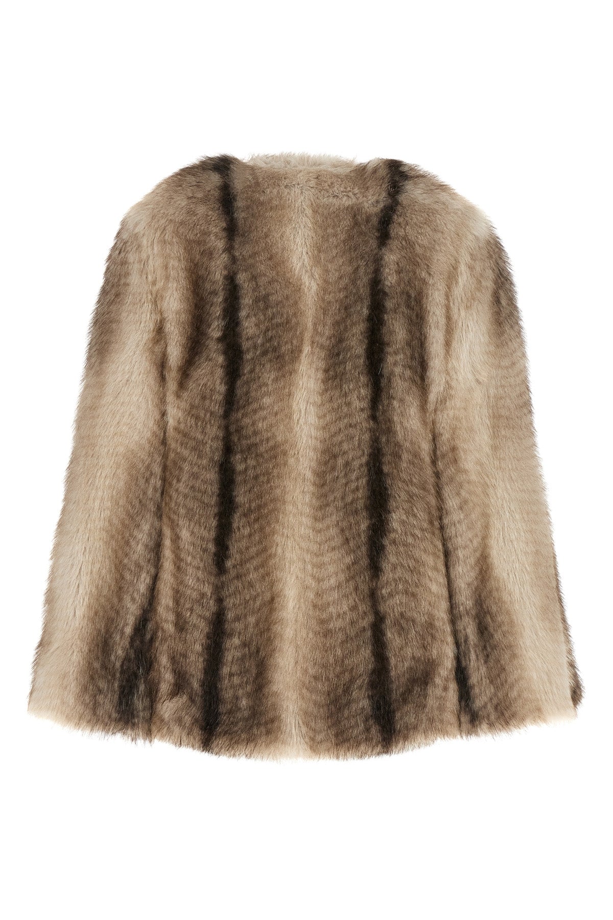 the twinset hood jacket redefines the volumes of the outerwear through a soft an