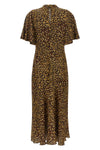 the twinset long dress is distinguished by a fluid silhouette defined by a bias