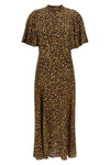 the twinset long dress is distinguished by a fluid silhouette defined by a bias