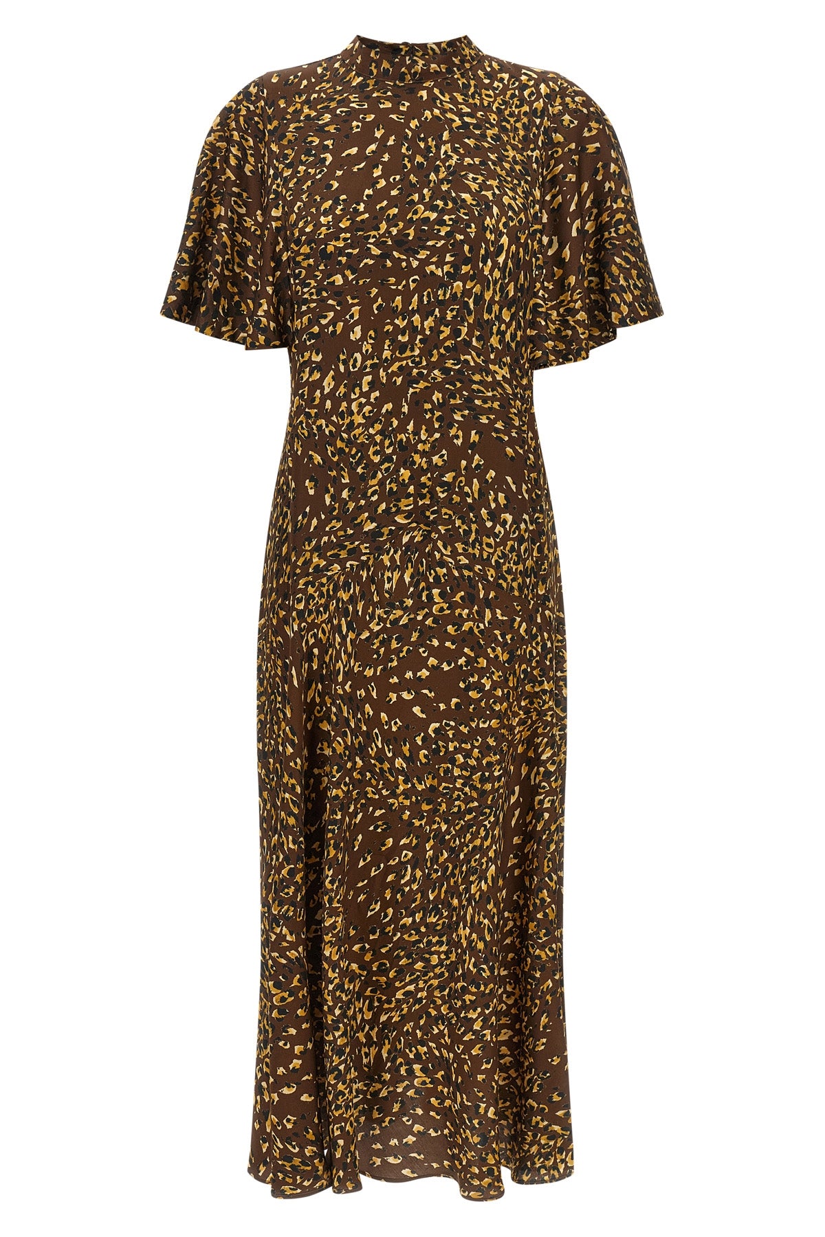 the twinset long dress is distinguished by a fluid silhouette defined by a bias