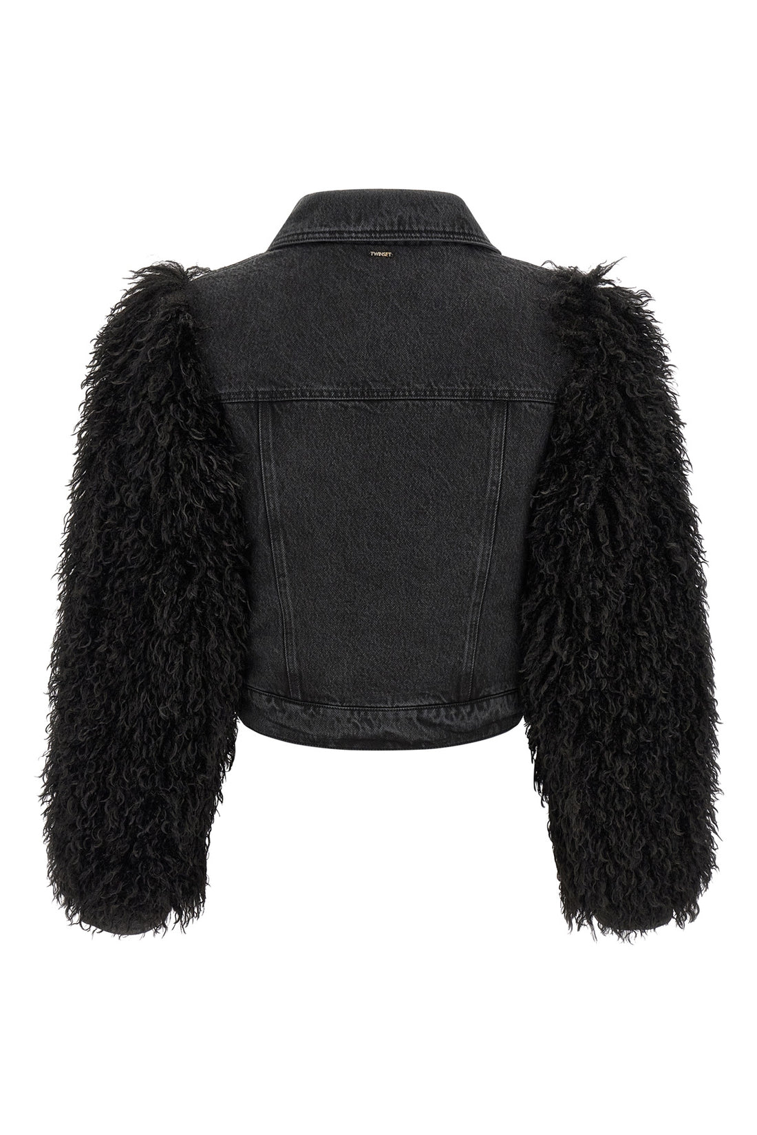 TWIN SET 40 the twinset jacket redefines the codes of outerwear through a bold play of mater