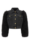 the twinset jacket redefines the codes of outerwear through a bold play of mater