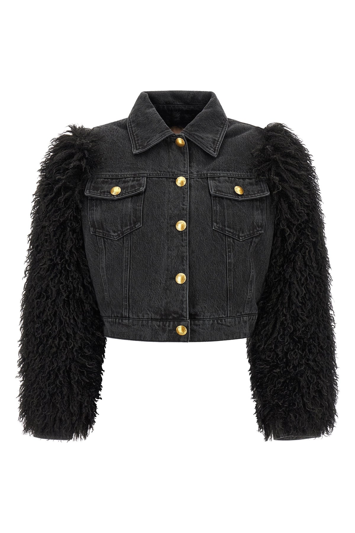 the twinset jacket redefines the codes of outerwear through a bold play of mater