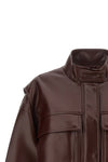 the twinset bomber jacket redefines the codes of outerwear through an oversized