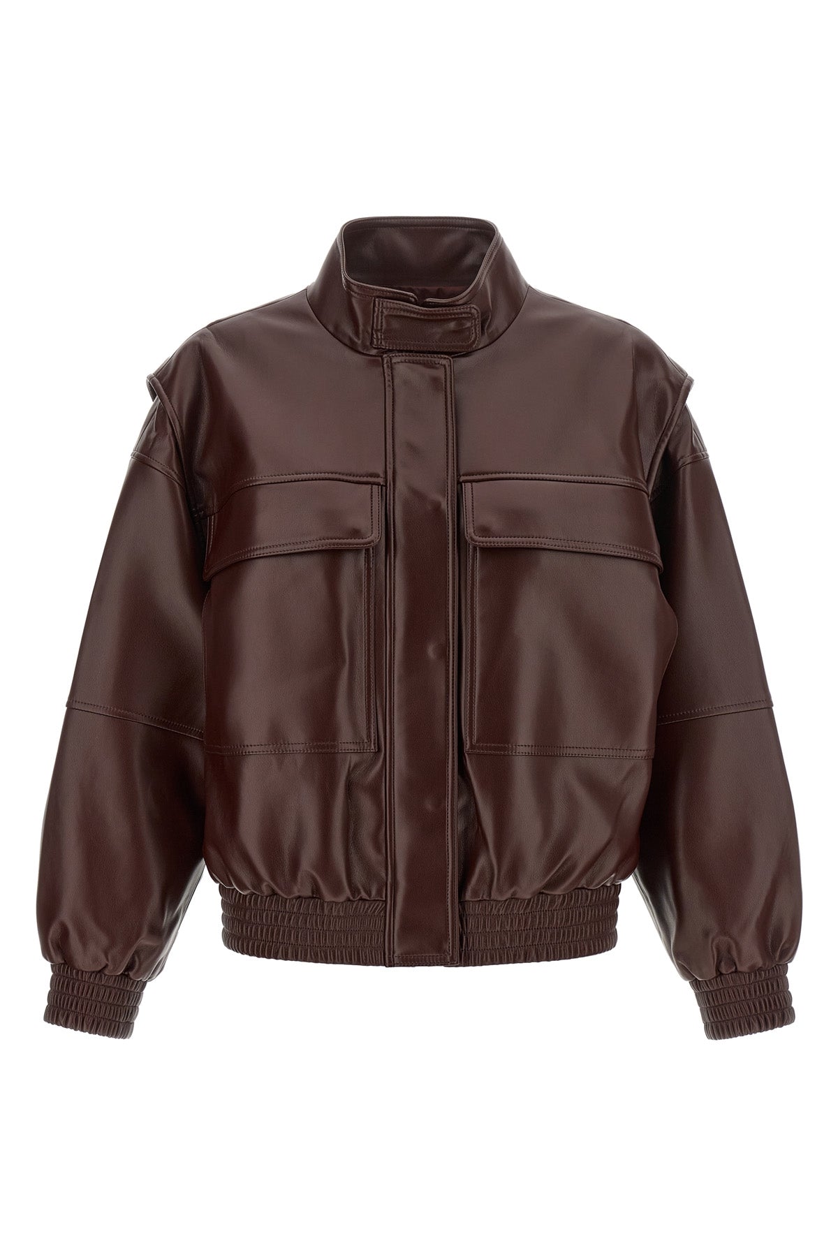 the twinset bomber jacket redefines the codes of outerwear through an oversized