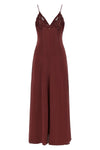 the twinset long dress defines a fluid silhouette through a petticoat constructi