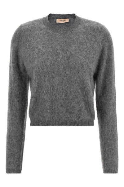 the twinset crew neck sweater redefines essential knitwear through meticulous ma