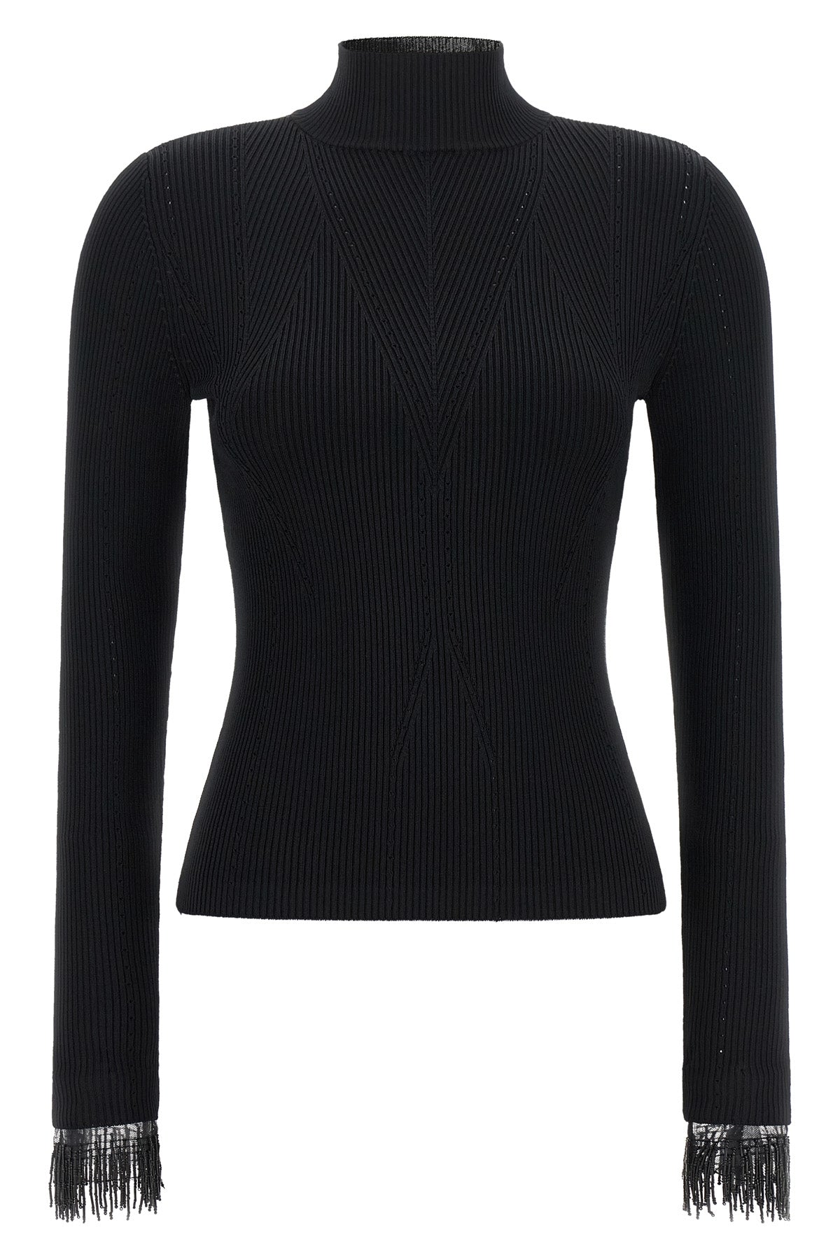 the twinset mock-knit redefines everyday elegance through impeccable sartorial c