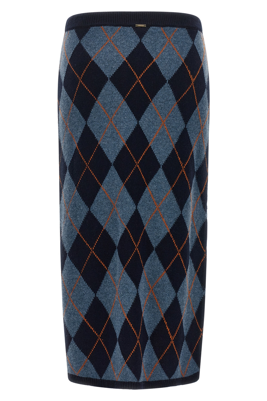 TWIN SET L the longuette skirt twinset redefines the codes of classic knitwear through a ti