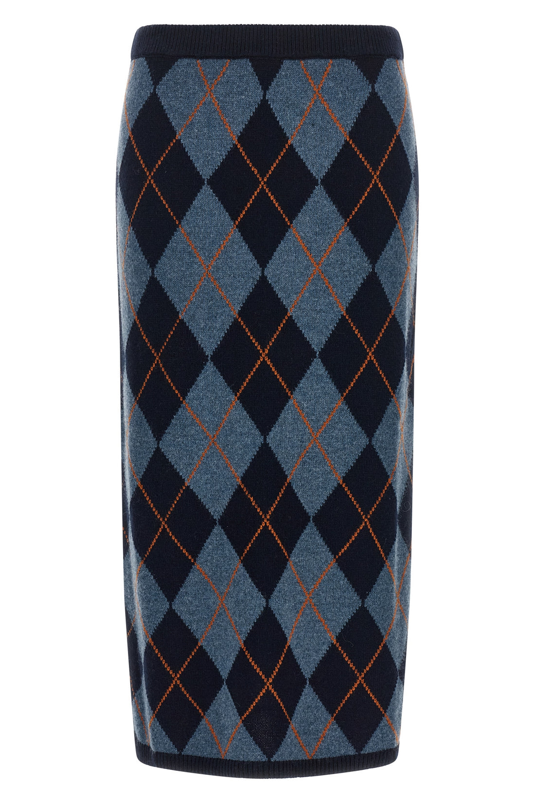 TWIN SET L the longuette skirt twinset redefines the codes of classic knitwear through a ti