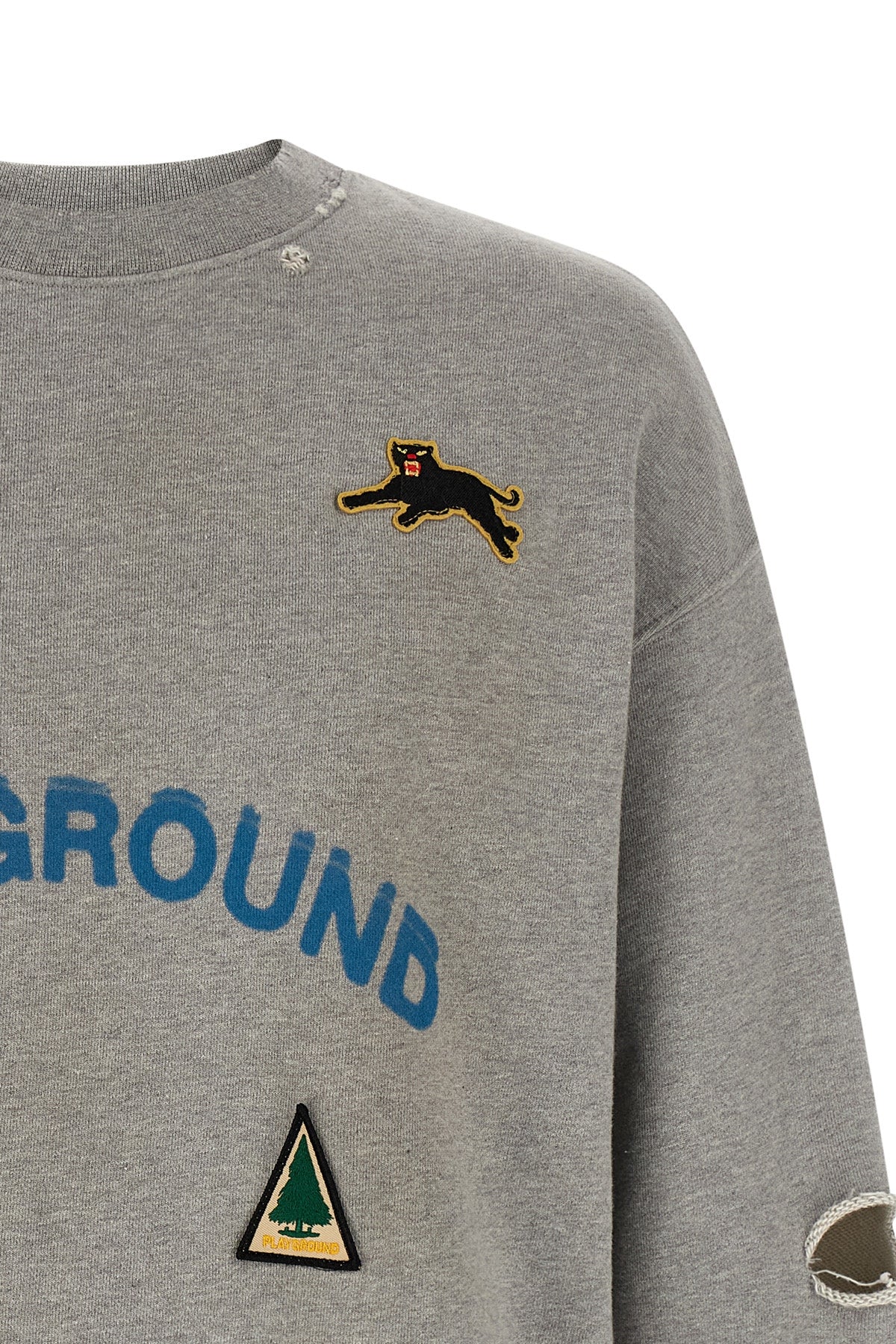 the song for the mute playground sweater in french terry grey mélange