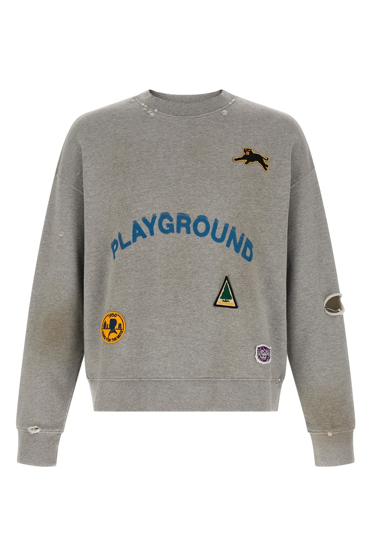 the song for the mute playground sweater in french terry grey mélange