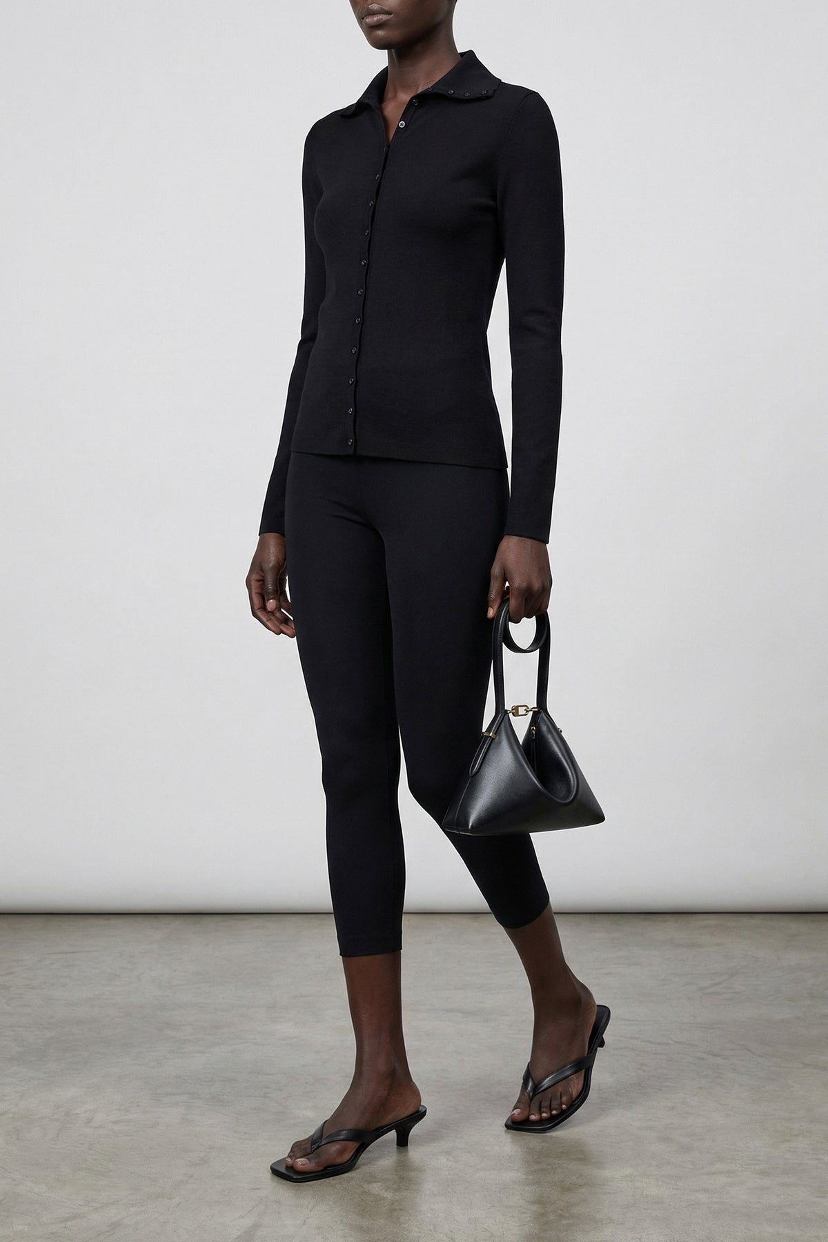 capri stretch knit viscose leggings