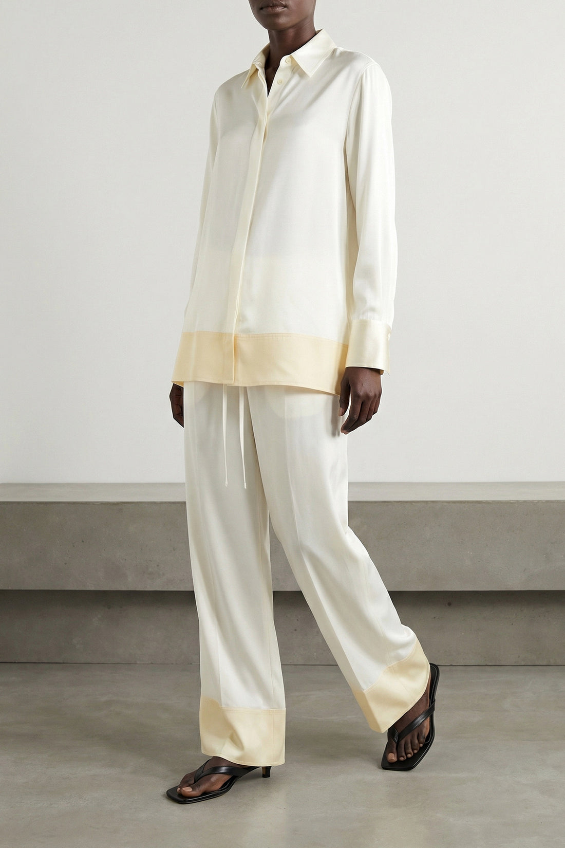 TOTEME 34 satin trousers