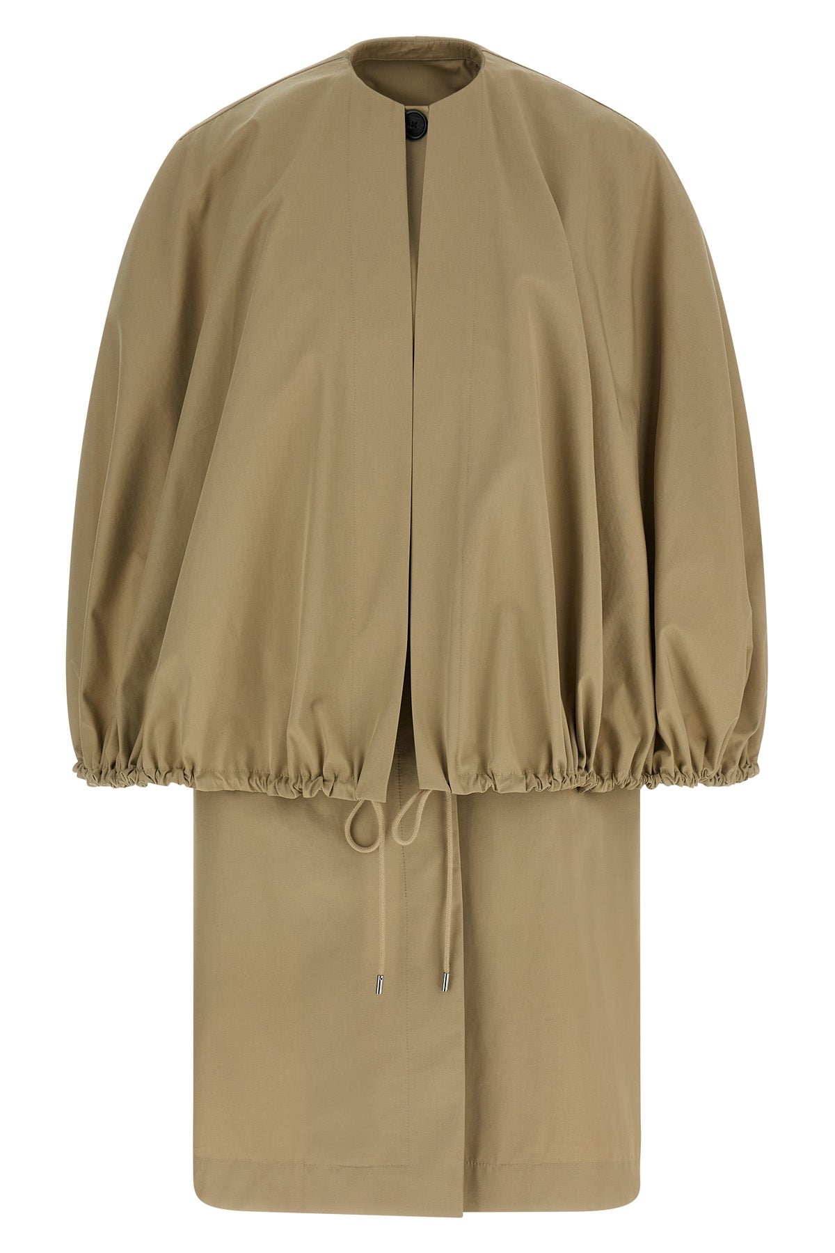 detachable cape coat rainproof cotton jacket