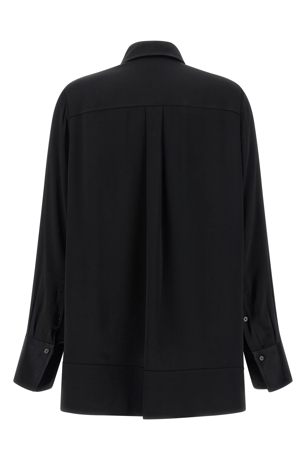 soft tuxedo heavy satin viscose shirt