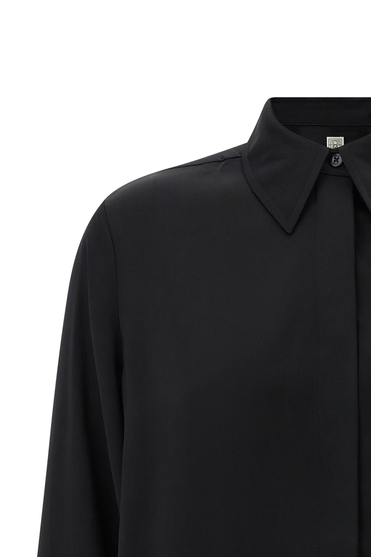 soft tuxedo heavy satin viscose shirt