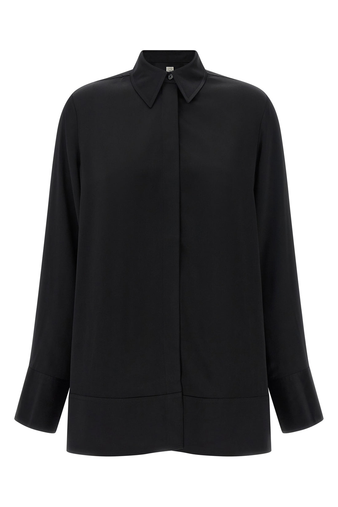 TOTEME 32 soft tuxedo heavy satin viscose shirt