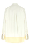 soft tuxedo shirt in heavy satin viscose