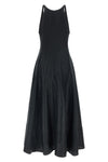 long dress in fine cotton tweed