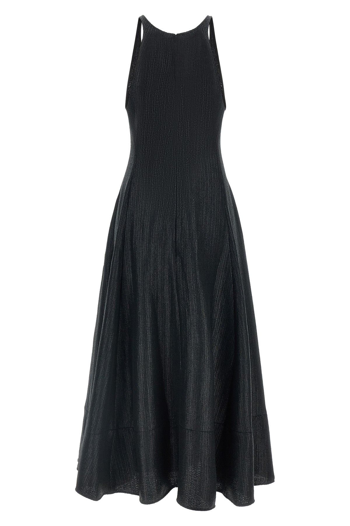long dress in fine cotton tweed