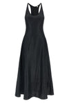 long dress in fine cotton tweed