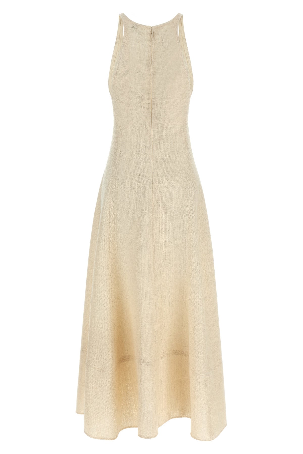 long dress in fine cotton tweed