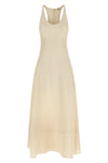 long dress in fine cotton tweed