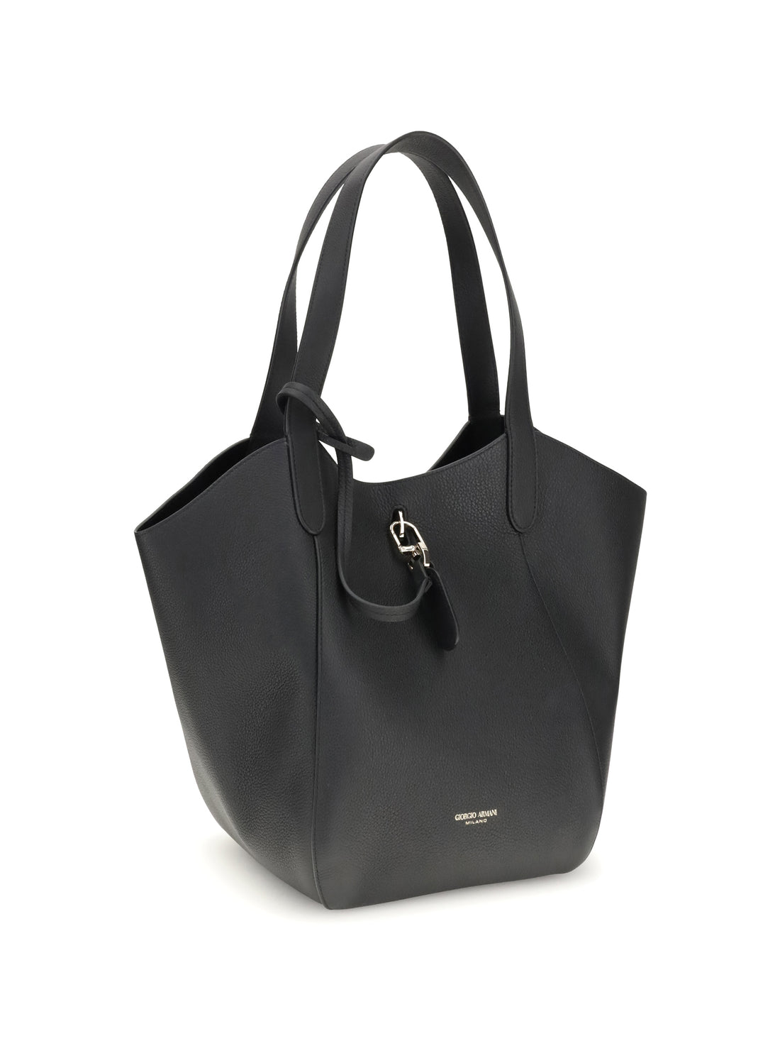 GIORGIO ARMANI OS medium suede shoulder bag