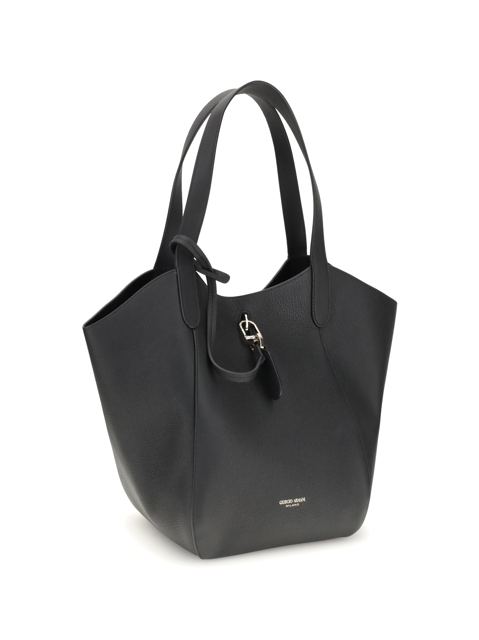 GIORGIO ARMANI OS medium suede shoulder bag