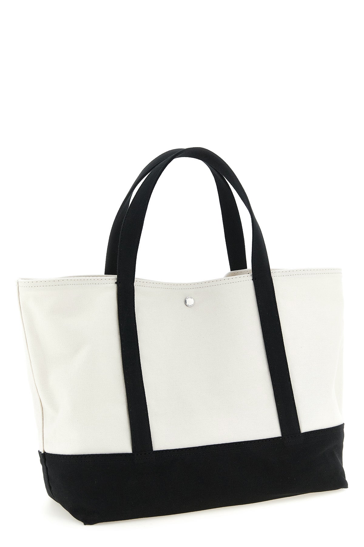 beach tote shopping bag in organic cotton canvas