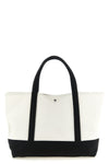 beach tote shopping bag in organic cotton canvas