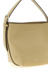 the toteme petite belted tote bag in cashew hammered leather embodies the essenc