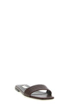 lizard effect embossed cowhide leather sandals