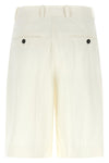 bermuda shorts in viscose and wool blend