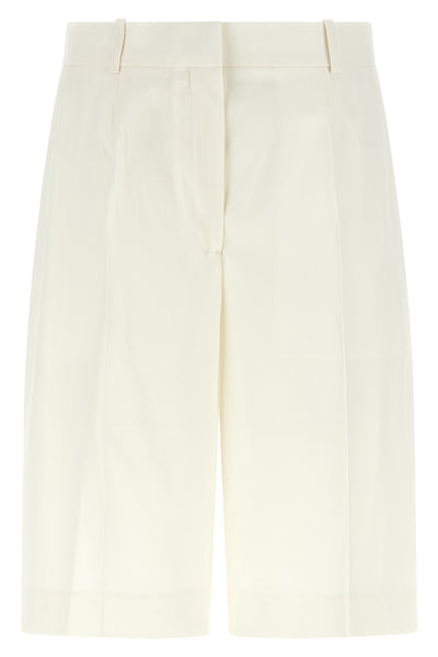 bermuda shorts in viscose and wool blend