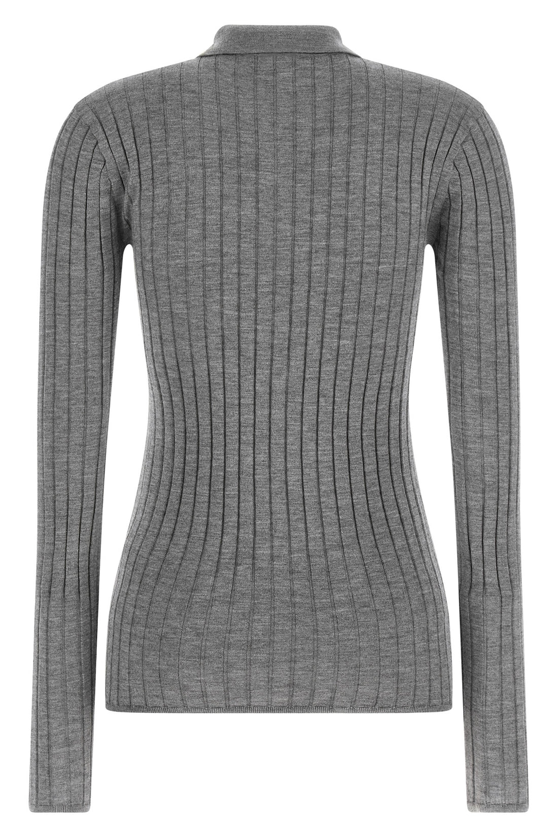TOTEME M the toteme shirt is distinguished by a rigorous ribbed knit that defines the sil