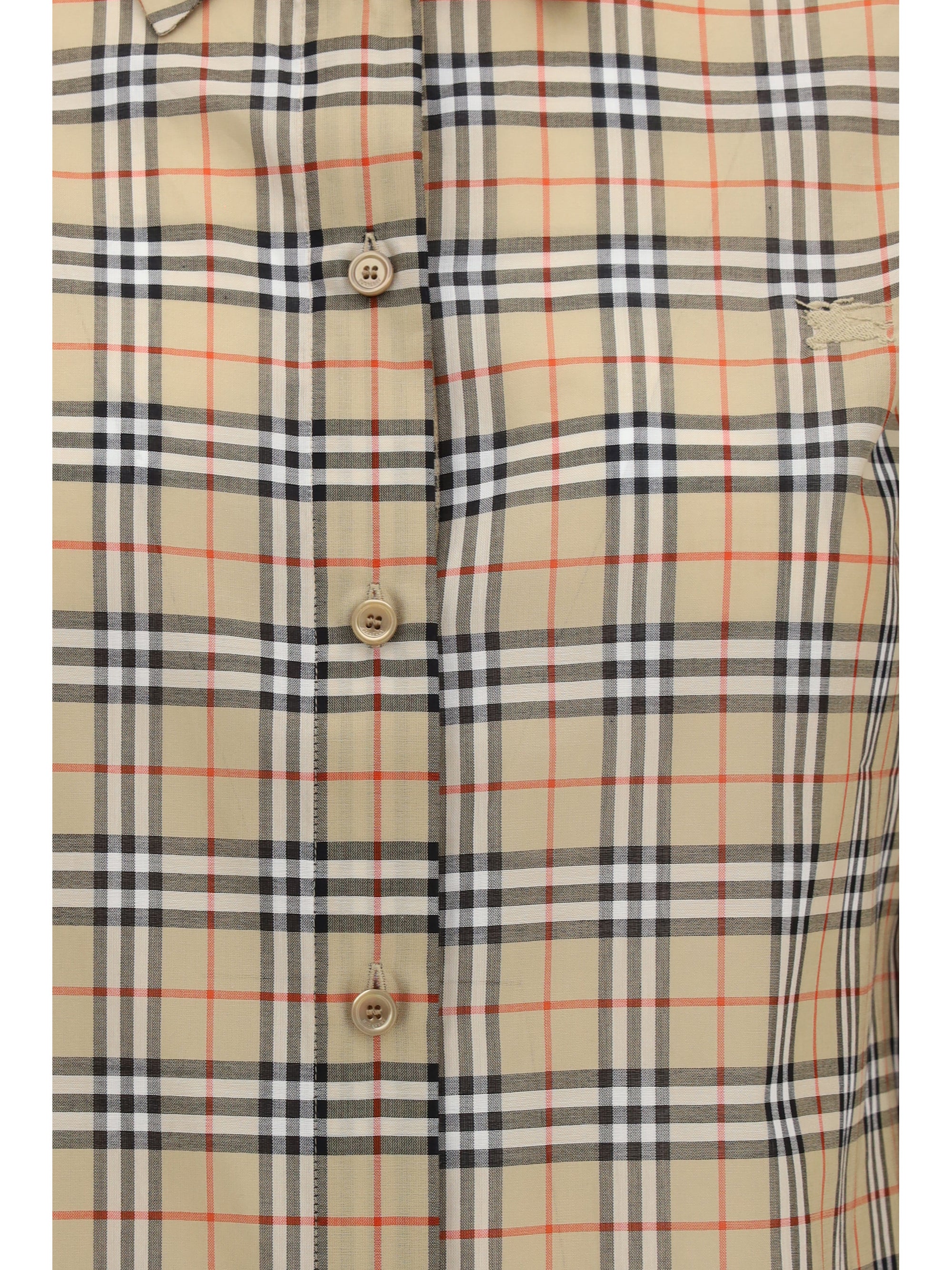 classic check cotton shirt